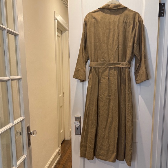 Zara Linen & Cotton Shirt Dress - Picture 5 of 7
